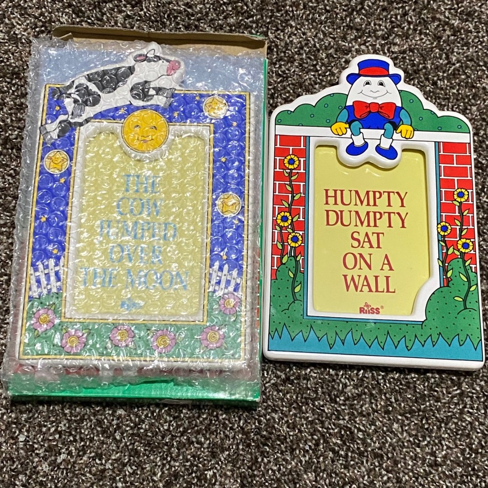 Story Hour Nursery Rhyme Collection Photo Frame 4x6‎ Cow Jumped & Humpty Dumpty